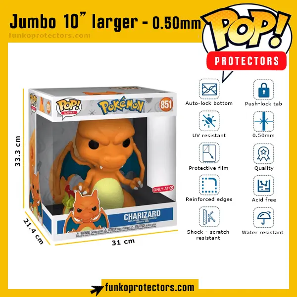 protecteur 10 pouces large dracofeu funko pop