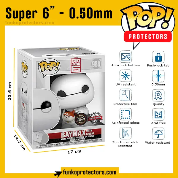 protecteur baymax 6 pouces funko pop